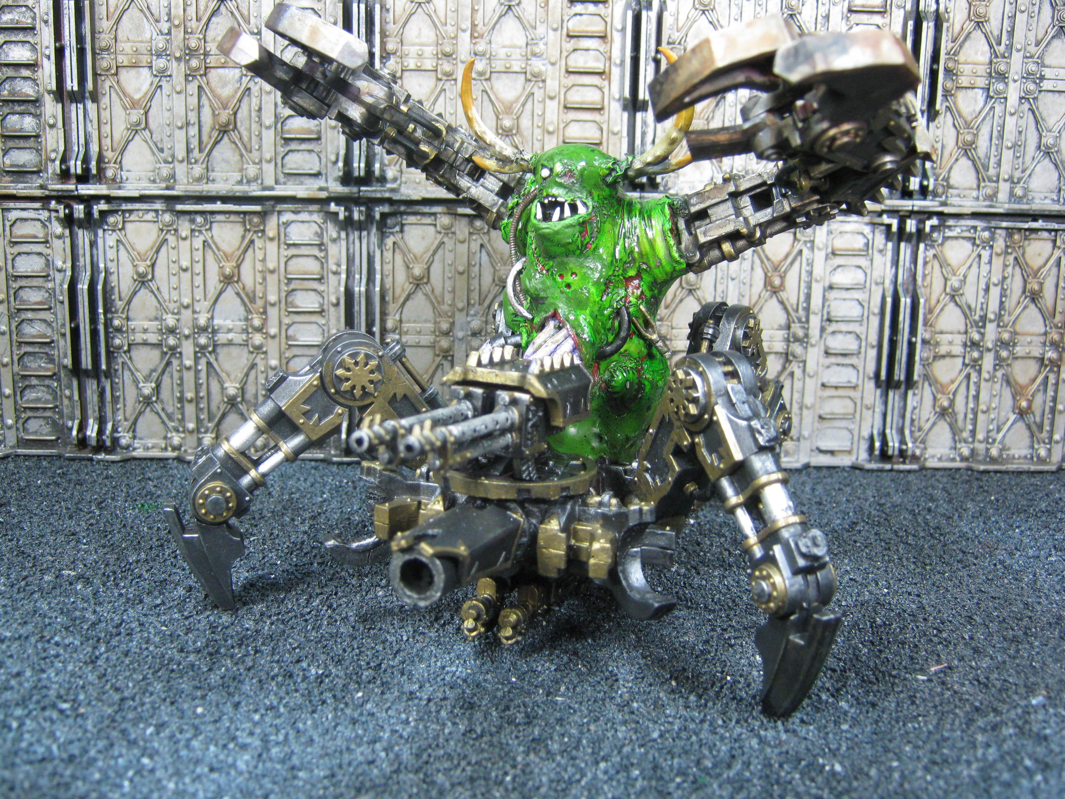 Chaos Space Marines, Conversion, Death Guard, Defiler, Greenstuff, Nurgle, Plague Marines